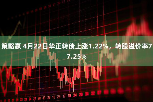 策略赢 4月22日华正转债上涨1.22%，转股溢价率77.25%