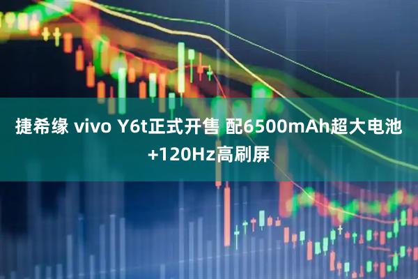捷希缘 vivo Y6t正式开售 配6500mAh超大电池+120Hz高刷屏